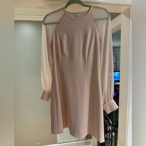 Calvin Klein Light Pink Long Sleeve Dress